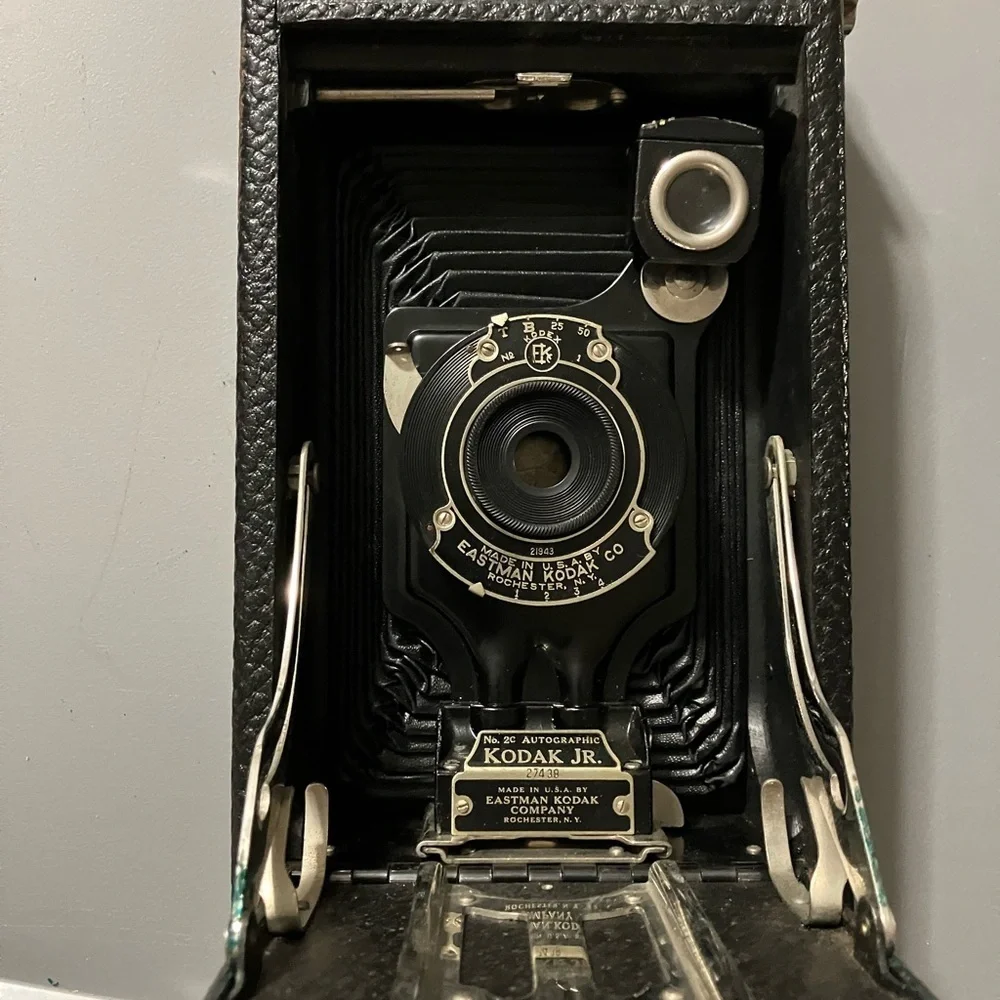 Kodak Junior No. 2c Autographic Black Classic Folding Film Camera